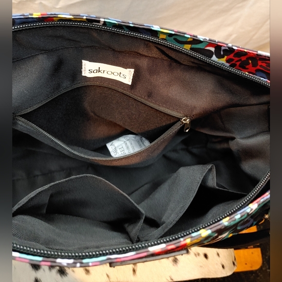 Sakroots Artist Circle Metro Tote Multi-Colored Leopard Style Print NWT - Picture 12 of 16